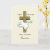 Carte Sympathie pour la perte de grand-mère (Fleur jaune)