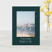 Carte Sympathie pour la perte de la belle-fille, graminé (Fleur jaune)