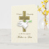 Carte Sympathie pour la perte de la belle-mère (Fleur jaune)