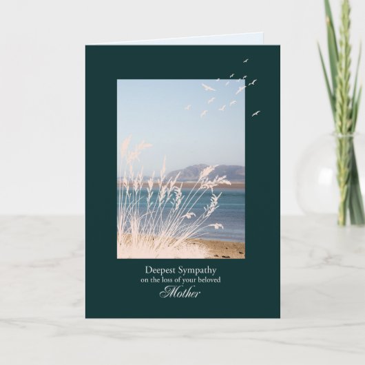 Carte Sympathie pour la perte de la belle-mère, graminée (Devant)