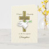 Carte Sympathie pour la perte de la fille (Fleur jaune)