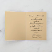 Carte Sympathie pour la perte de l'ange or du laboratoir (Intérieur)