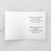 Carte Sympathie pour la perte de l'enfant (Intérieur)