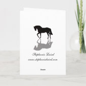 Carte Sympathie pour la perte du cheval (Dos)