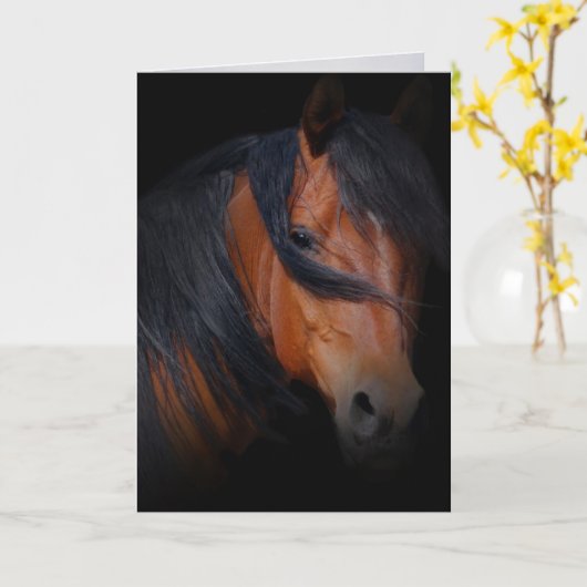 Carte Sympathie pour la perte du cheval (Fleur jaune)