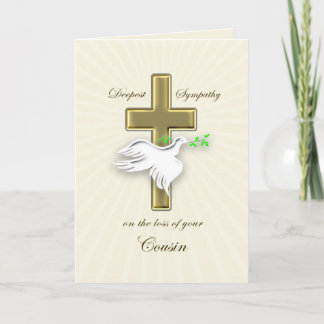 Carte Sympathie pour la perte du cousin