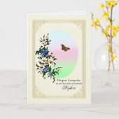 Carte Sympathie pour la perte du népalais, des fleurs et (Fleur jaune)