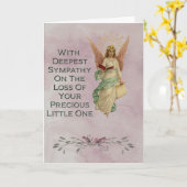 Carte Sympathie pour la perte d'un bébé (Fleur jaune)