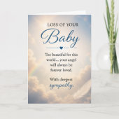 Carte Sympathie pour la perte d'un bébé (Devant)