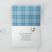 Carte Sympathie pour la perte d'un chat  (Intérieur)