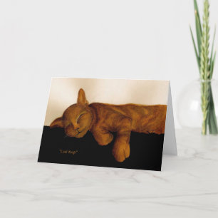 Carte Sympathie pour la perte d'un chat