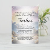 Carte Sympathie pour la perte d'un père (Debout devant)