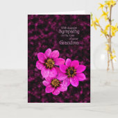 Carte Sympathie pour la perte d'une grand-mère (Fleur jaune)