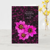 Carte Sympathie pour la perte d'une tante (Fleur jaune)