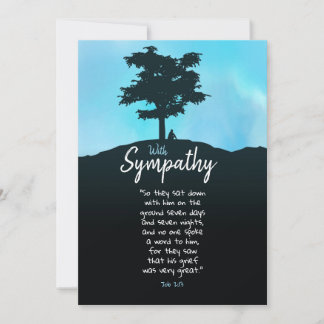 Carte Sympathie pour le chagrin trop grande pour les mot