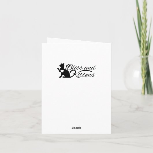 Carte Sympathie pour le chat Rainbow Bridge (Dos)