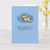 Carte Sympathie pour le Mémorial des Chiens Anges (Fleur jaune)