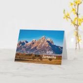 Carte Sympathie pour les monts Majestic Teton (Fleur jaune)