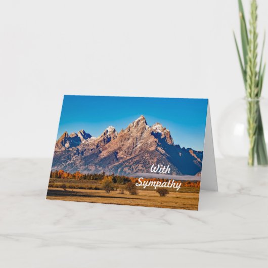Carte Sympathie pour les monts Majestic Teton (Devant)