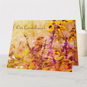 Carte Sympathie pour petit oiseau