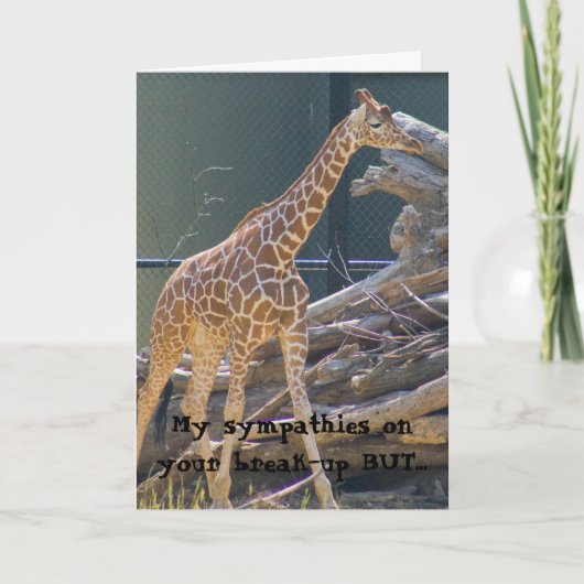 Carte sympathie pour votre rupture (Devant)
