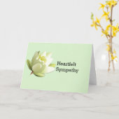 Carte Sympathie profonde (Fleur jaune)