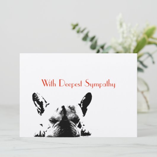 Carte Sympathie profonde (Debout devant)