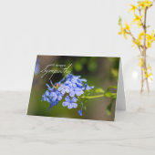 Carte Sympathie profonde (Fleur jaune)