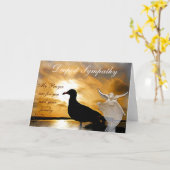 Carte Sympathie profonde_ (Fleur jaune)