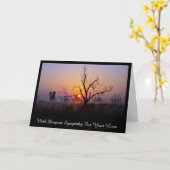 Carte Sympathie profonde (Fleur jaune)