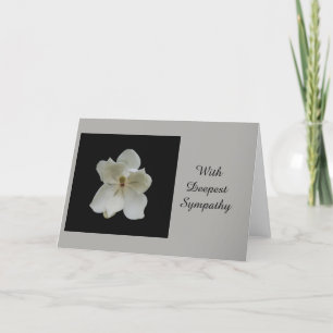 Carte Sympathie profonde avec Magnolia blanc