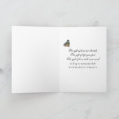 Carte Sympathie profonde avec papillon (Intérieur)