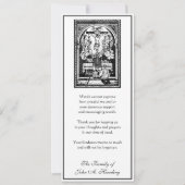 Carte Sympathie religieuse catholique funéraire Merci (Devant)