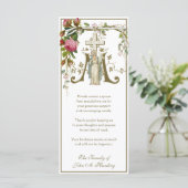 Carte Sympathie religieuse catholique funéraire Merci (Debout devant)