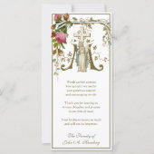 Carte Sympathie religieuse catholique funéraire Merci (Devant)