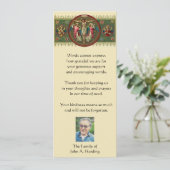 Carte Sympathie religieuse catholique funéraire Merci (Debout devant)