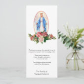 Carte Sympathie religieuse catholique funéraire Merci (Debout devant)