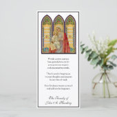 Carte Sympathie religieuse catholique funéraire Merci (Debout devant)