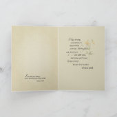 Carte Sympathie religieuse Lily Botanique (Intérieur)