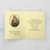 Carte Sympathie religieuse Vierge Marie catholique endeu (Intérieur)