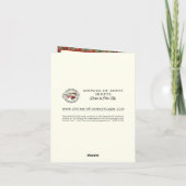 Carte sympathie Sainte Famille Écriture Rosaire Roses (Dos)