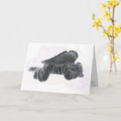 Carte Sympathie sincère (Fleur jaune)