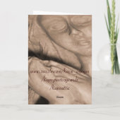 Carte Sympathie sincère (Dos)