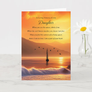 Carte Sympathie spirituelle de la fille Condoléances com