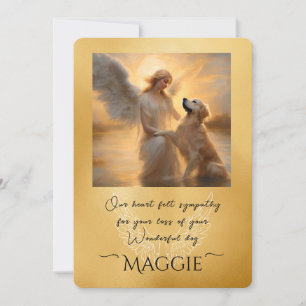 Carte Sympathie spirituelle Golden Retriever Chien Perdr