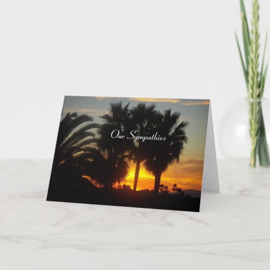 Carte Sympathie Sunset (Devant)