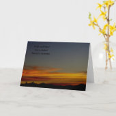 Carte Sympathie Sunset (Fleur jaune)