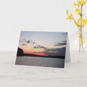 Carte Sympathie Sunset (Fleur jaune)