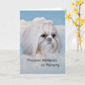 Carte Sympathie sur la mort du chien (Fleur jaune)