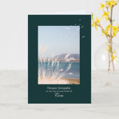 Carte Sympathie sur la perte de jumeaux, herbes (Fleur jaune)